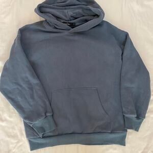 Blue casual thick hoodie